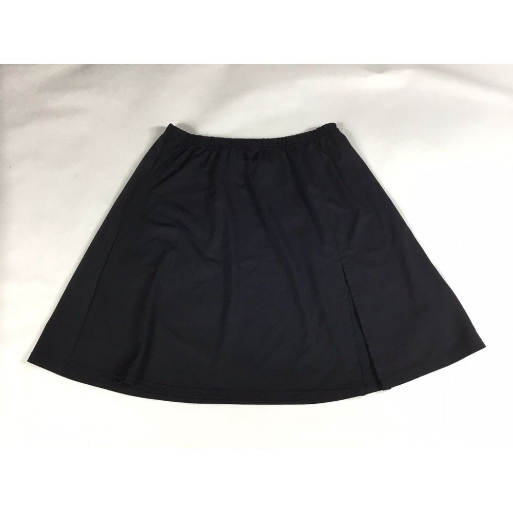 K R Beach womens skirt Size M stretch black pull On‎ elastic Casual  Preppy